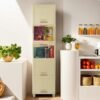 Plastic Storage Drawer Cabinet – 5-Layer Organizer with Wheels