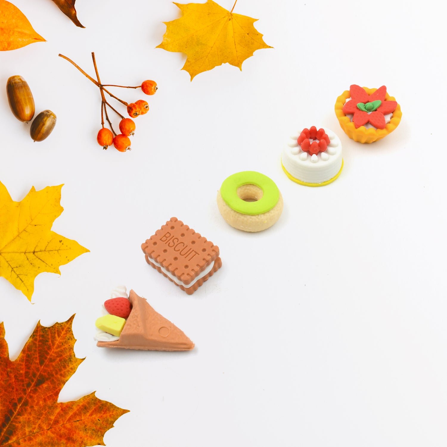 3D Fast Food Erasers – Cute 5 Pcs Set for Kids | TinyTrendy
