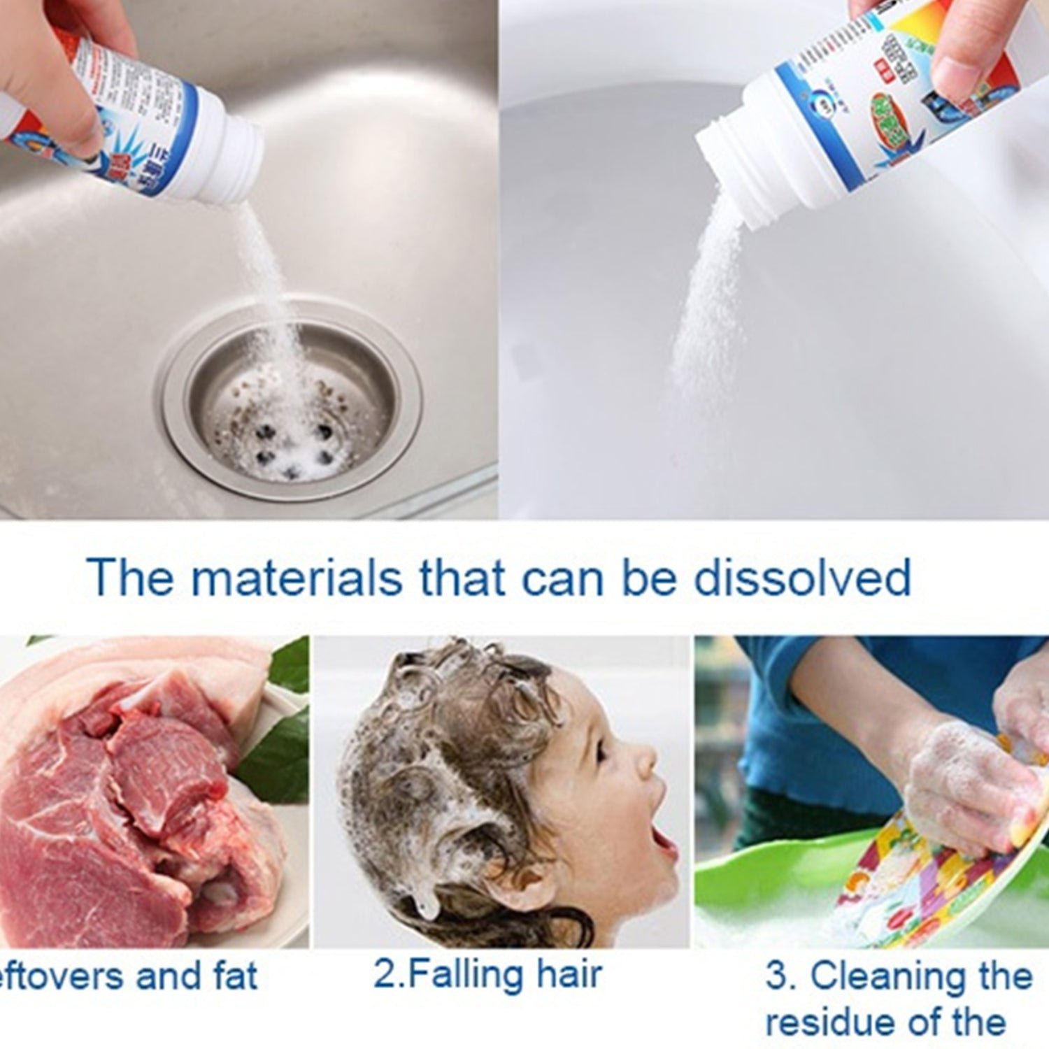 Sink Drain Cleaner – Powerful Clog Remover Powder | ShineCrest