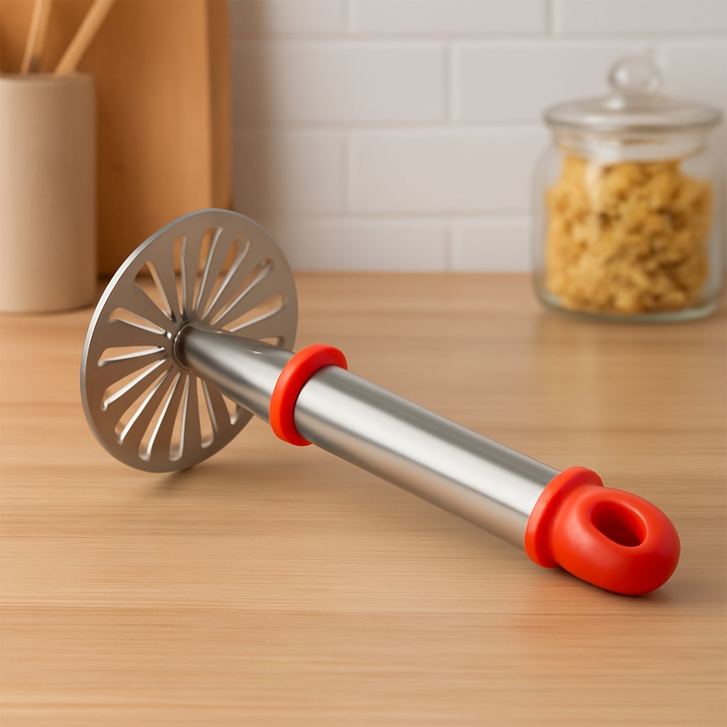 Pau Bhaji Masher – Stainless Steel & Ergonomic Grip | Quickslice