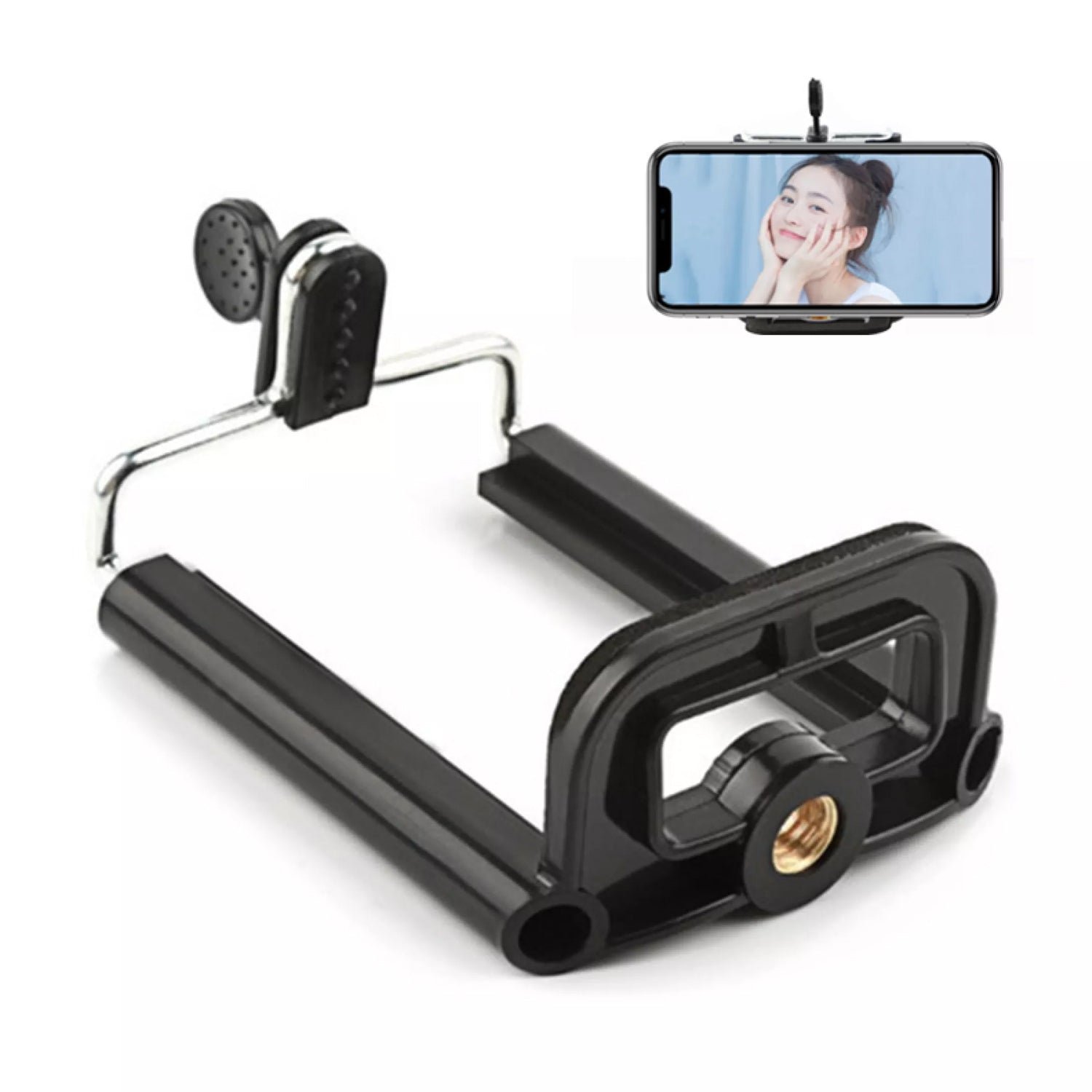 Mobile Holder Attachment – Universal Phone Grip for Tripods | PHOBIA