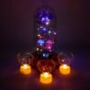 Glass Dome Rose Romantic Gift Set – Elegant LED Décor