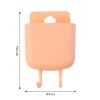 Plastic Wall Mounted Mobile Charging Holder Set – Space Saving 4 Pc