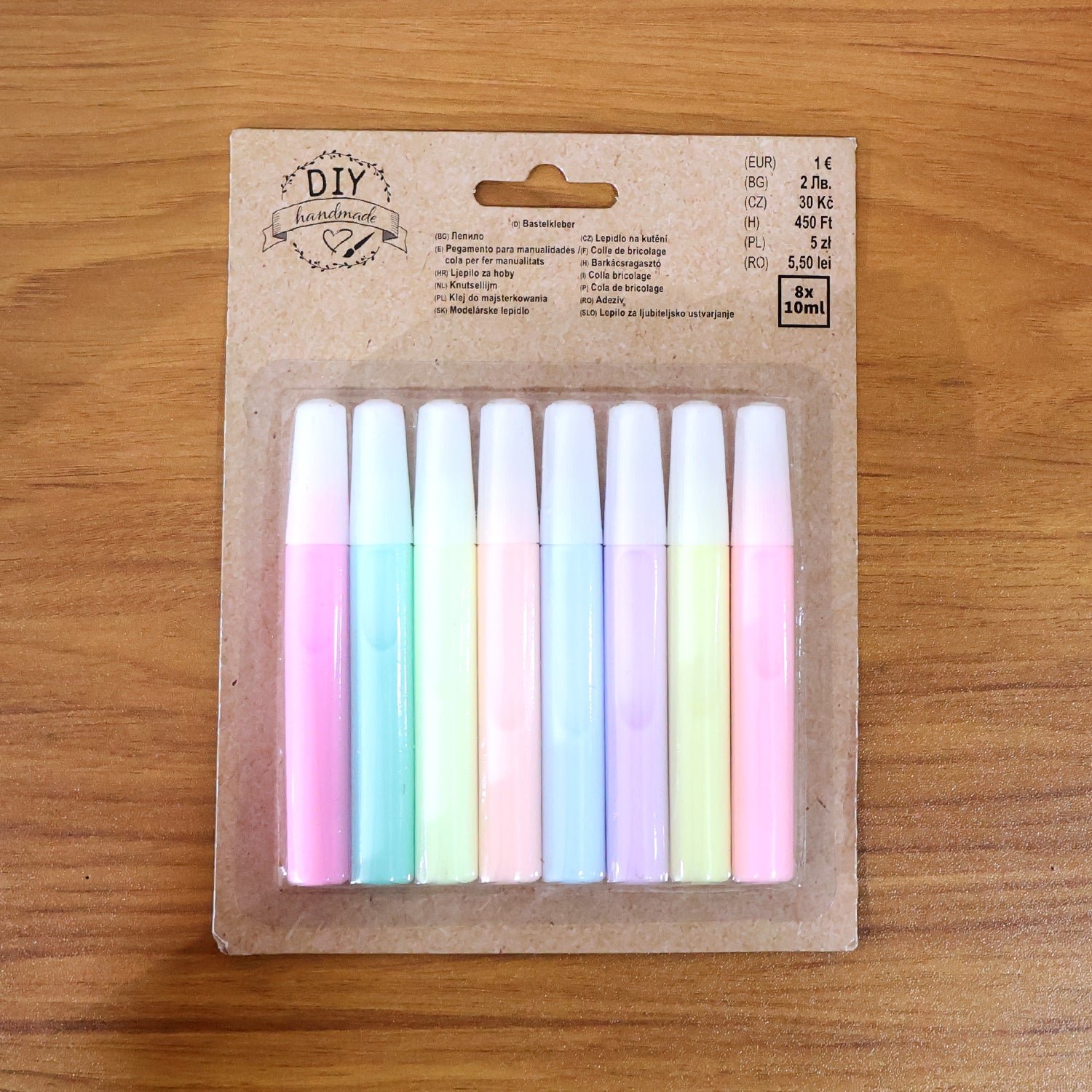 Multi-Color Craft Glue Pen Set – 8 Vibrant 10ml Tubes