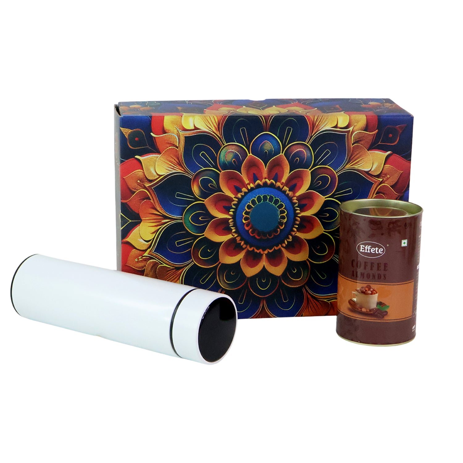 Coffee Almonds Gift Hamper – Premium Festive Combo with Bottle