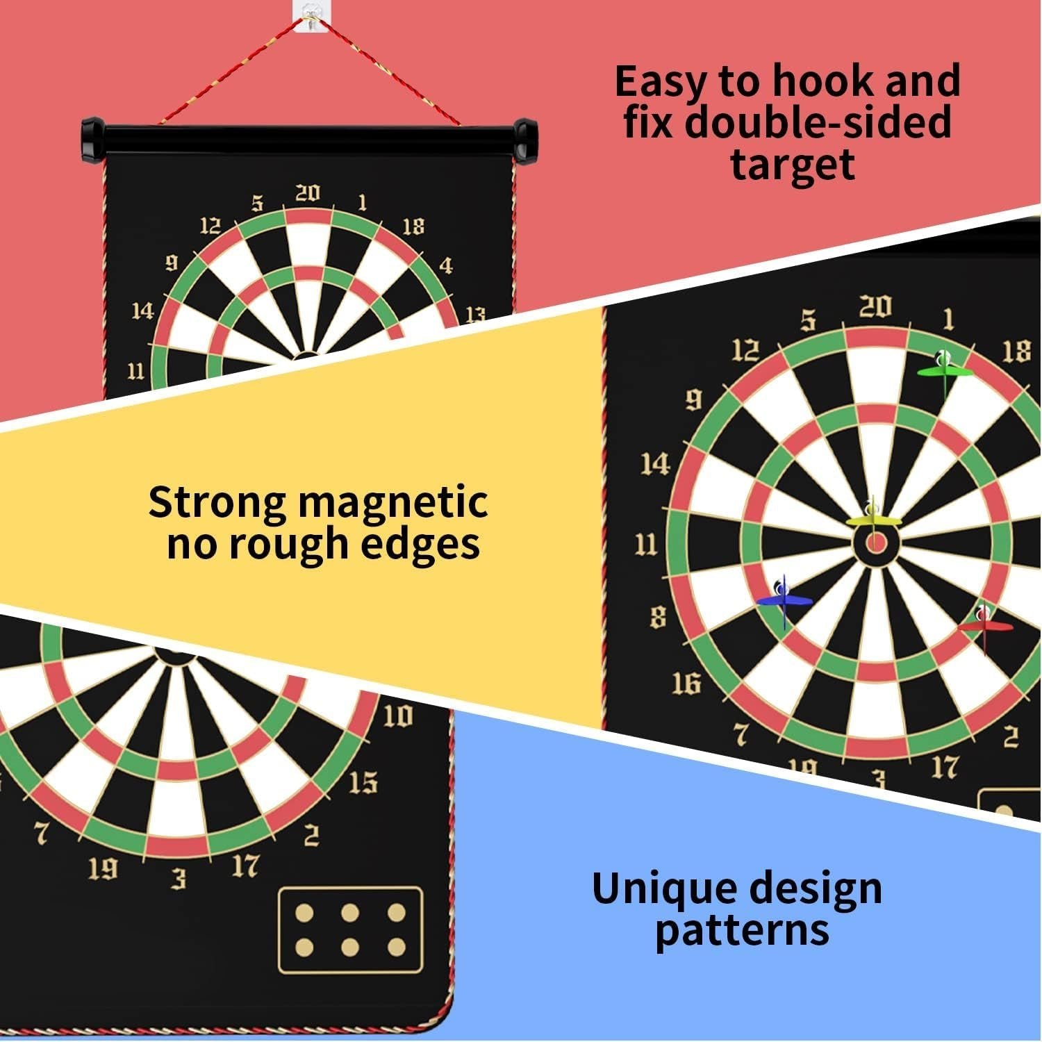 Magnetic Dart Board – Double-Sided Foldable Game Set