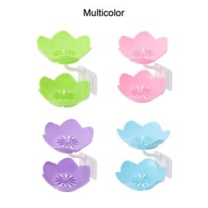 Self-Draining Soap Dish – Flower Design Bathroom Holder | VelvetBubbles
