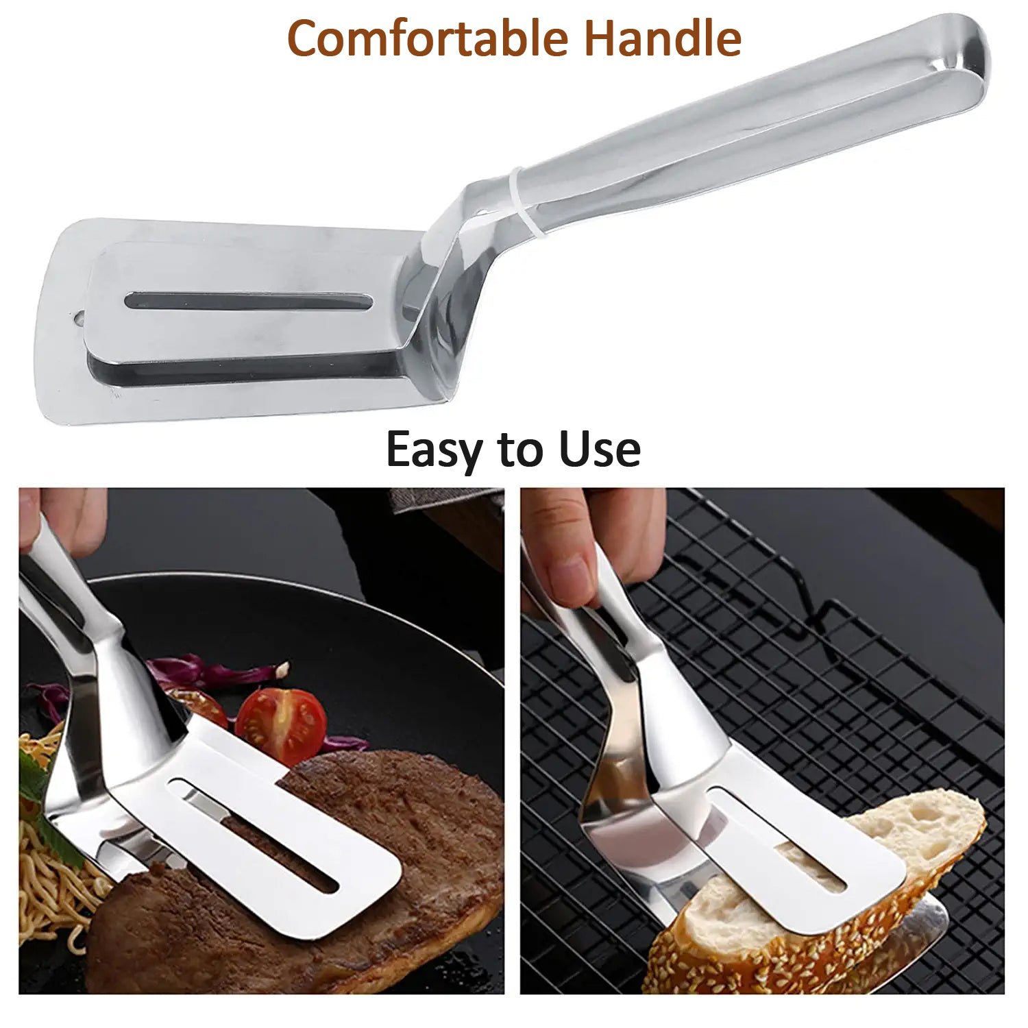 Cooking Tong – Multifunction Stainless Steel for Frying & BBQ | Quickslice