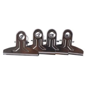Heavy Duty Metal Paper Clamp Clips – Strong Grip & Durable 4 Pc Set