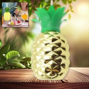 Pineapple Cup with Straw – Tropical Party Tumbler | Indo Glow