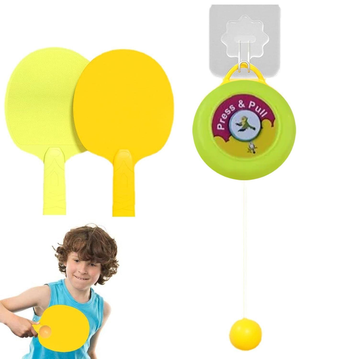 Portable Table Tennis Kit – Indoor Self-Training Set | Dollovia