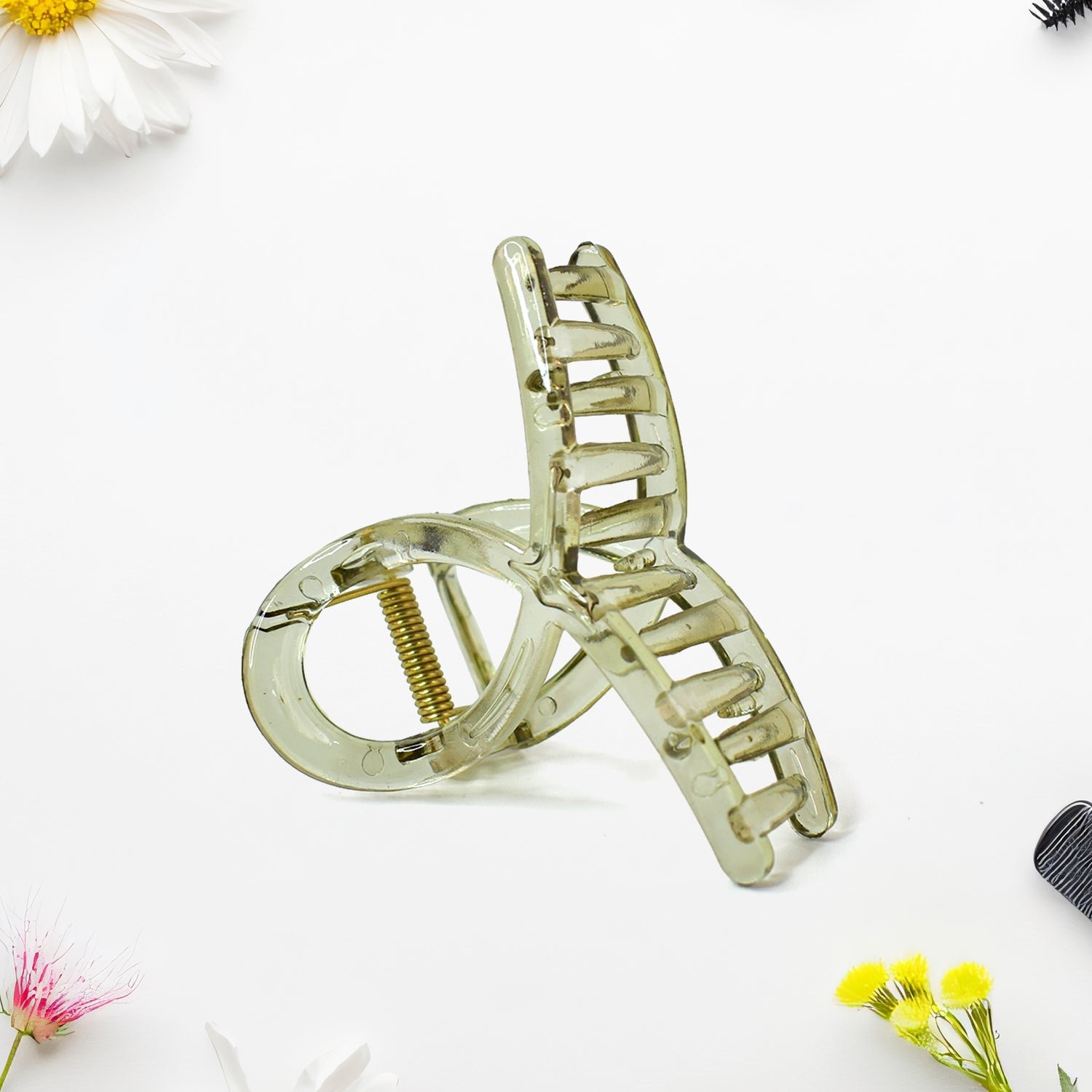Matte Plastic Hair Clamp – Durable Firm Grip for All Hair Types