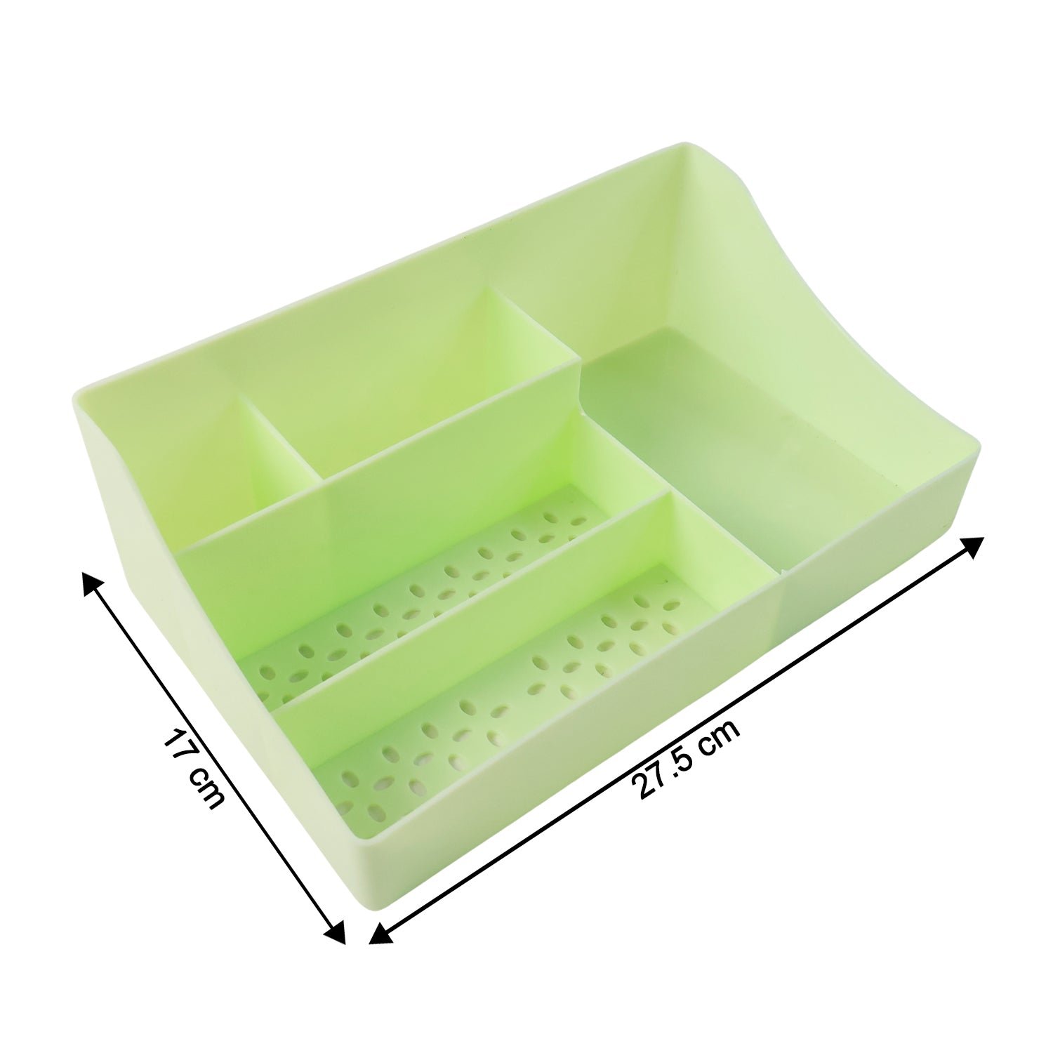 Desk Organizer Storage Tray – Multi-Section Plastic Organizer