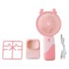 Mini Fan with LED Light – Portable & Rechargeable for Travel & Home
