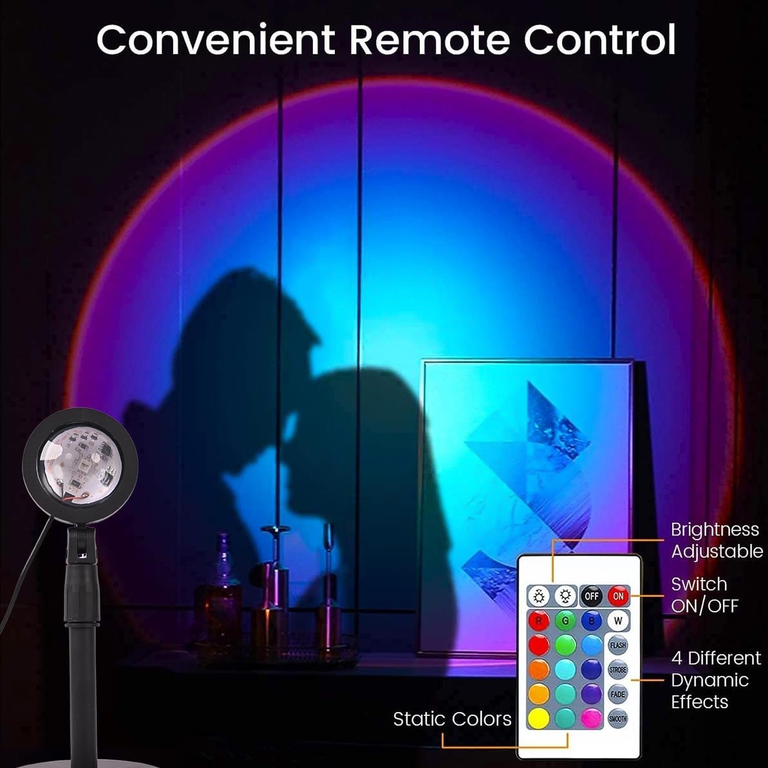 Sunset Projection Lamp – Multi-Color LED Light | Indo Glow