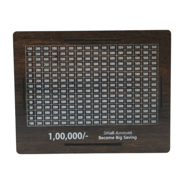 Wooden Piggy Bank – Large Capacity Money Saving Box for All Ages
