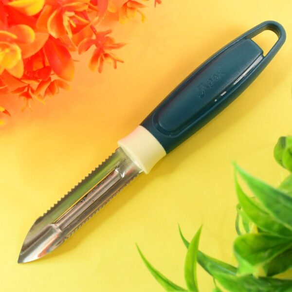 Stainless Steel Potato Peeler – Sharp Serrated Blade for Easy Peeling