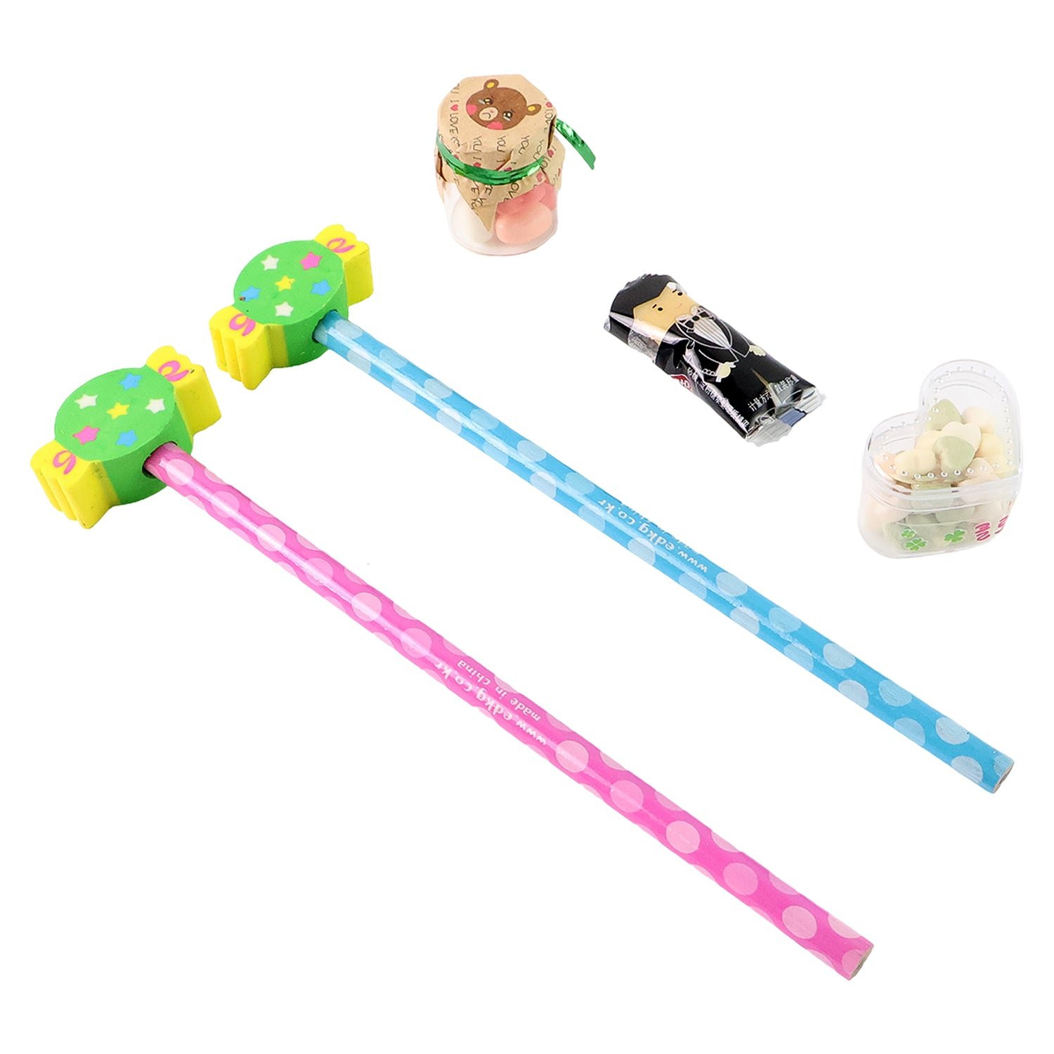 Candy Themed Pencil Set – Fun Kids Stationery Combo with Accessories