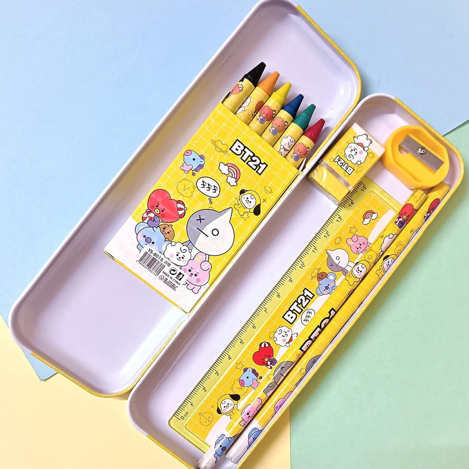 06_26dd0963-df9a-4e32-ab13-f3661ffed316 Stationery Kit for Kids – 12 Pc Metal Pencil Box Set | ScribbleJoy