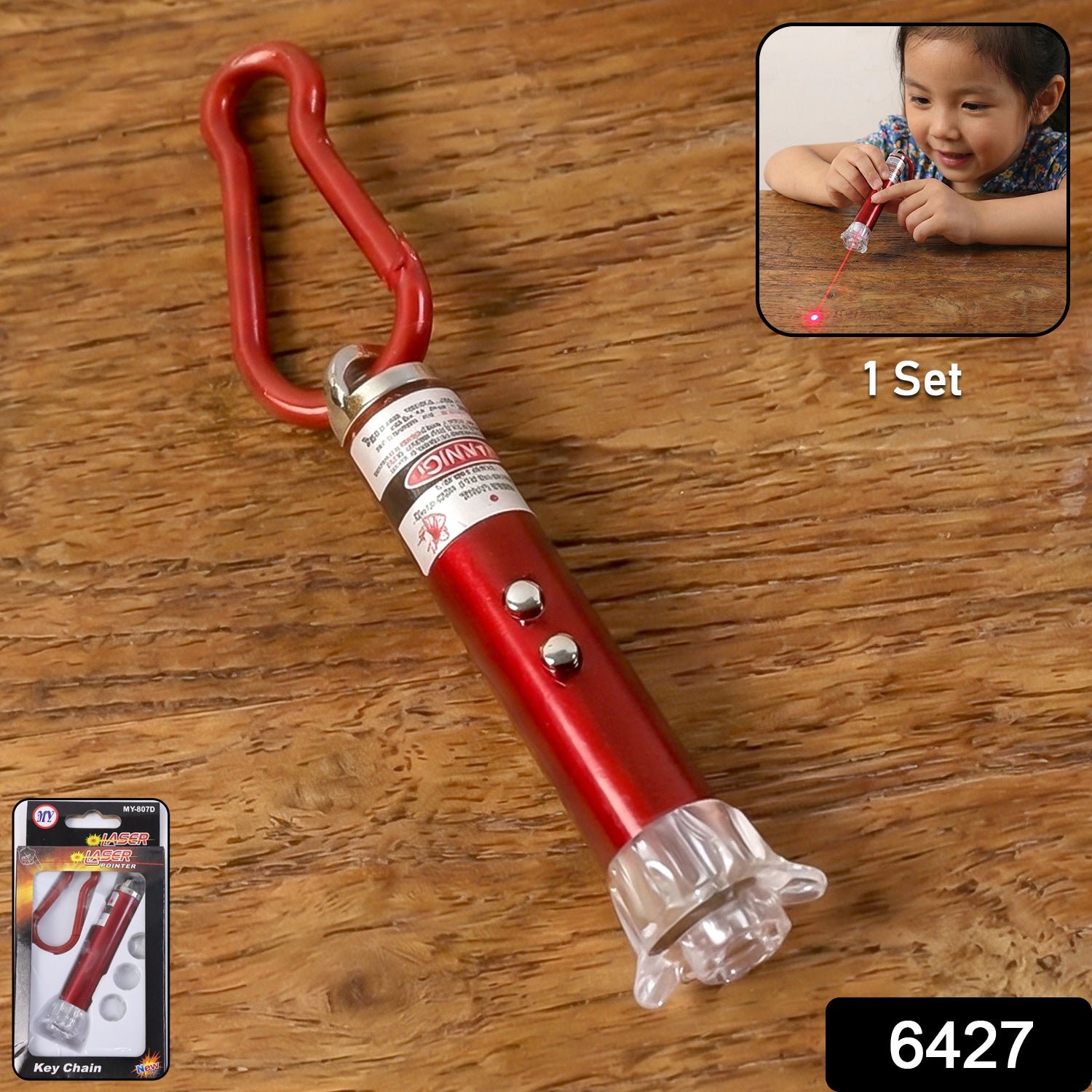 Laser Pointer – 4-in-1 LED Flashlight & Keychain | Puzzle Vista