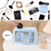 Waterproof Transparent Travel Toiletry Bag Set – 3 Sizes for Easy Organization