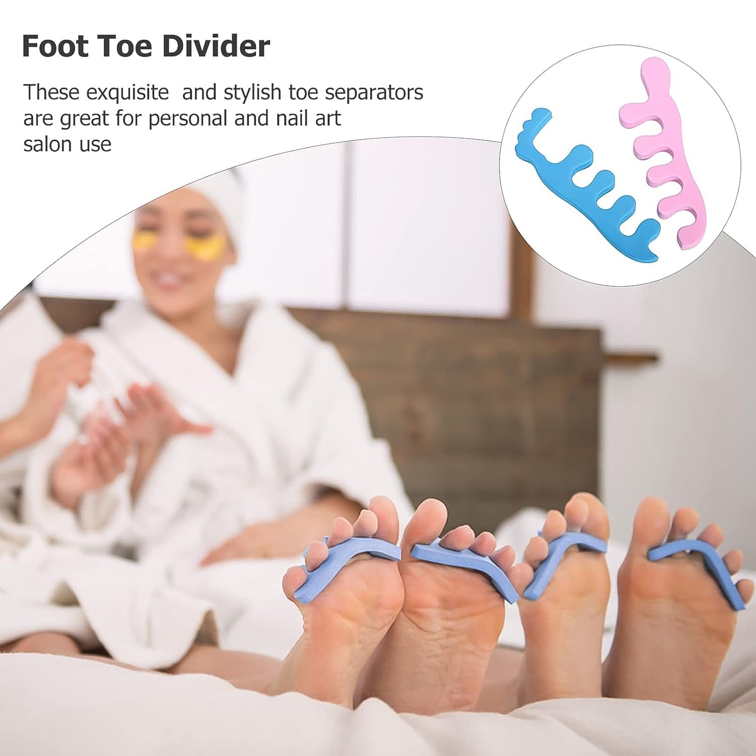 Toe Separators Sponge – Comfort & Alignment Pair | Velvet Wellness