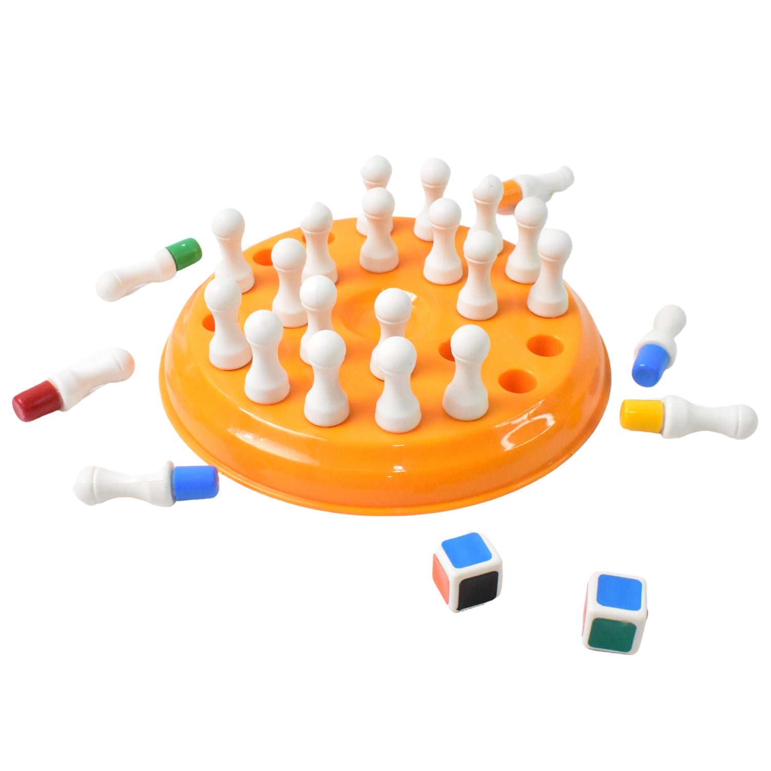 Memory Chess Game – Plastic Brain Teaser with 24 Colorful Pegs