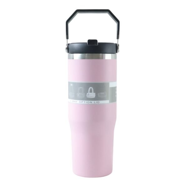 Stainless Steel Travel Tumbler – 900 ML Insulated with Handle