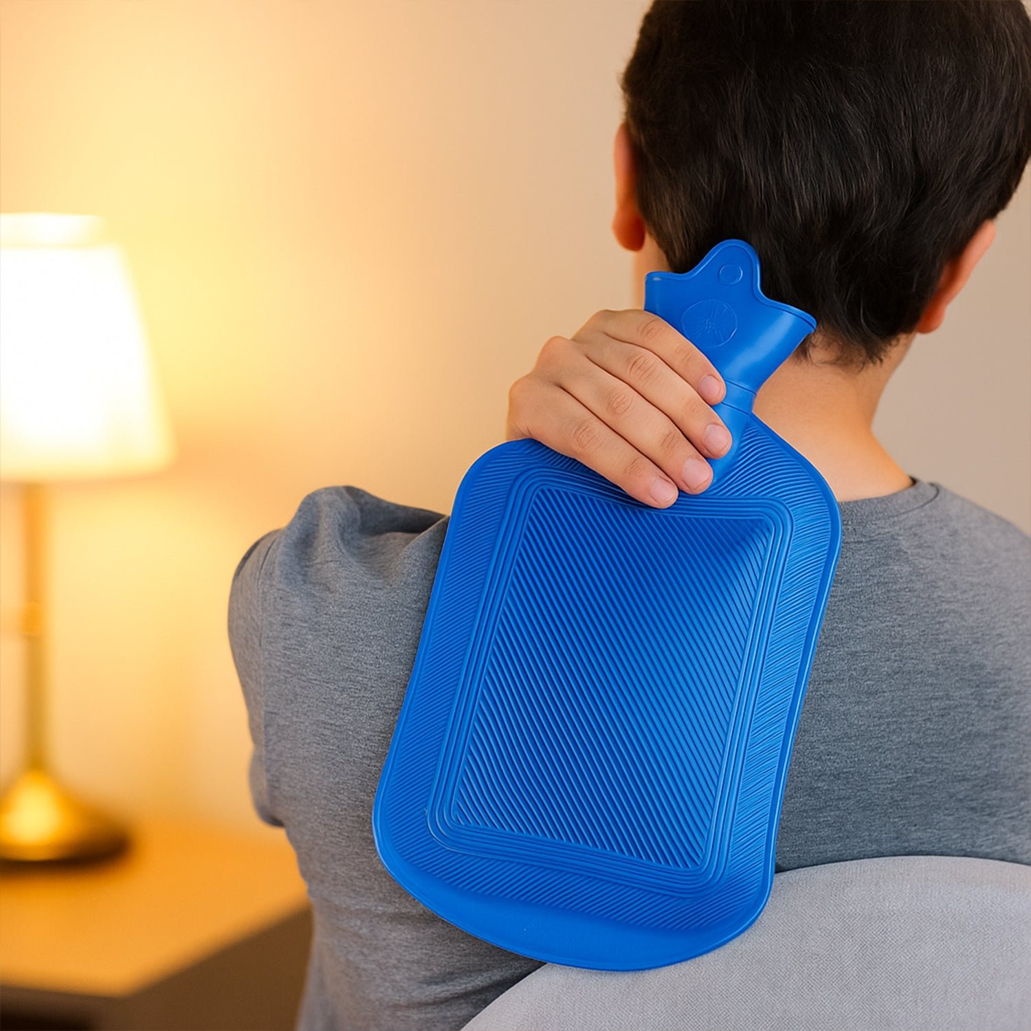 Rubber Hot Water Bag for Pain Relief, Muscle Aches & Warmth | Velvet Wellness