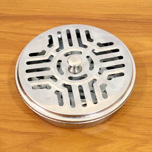 Mosquito Coil Stand – Stainless Steel Safe Burner with Vent Lid