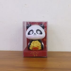 Solar Panda Car Decor – Moving Dashboard Showpiece | Velvet Wheels