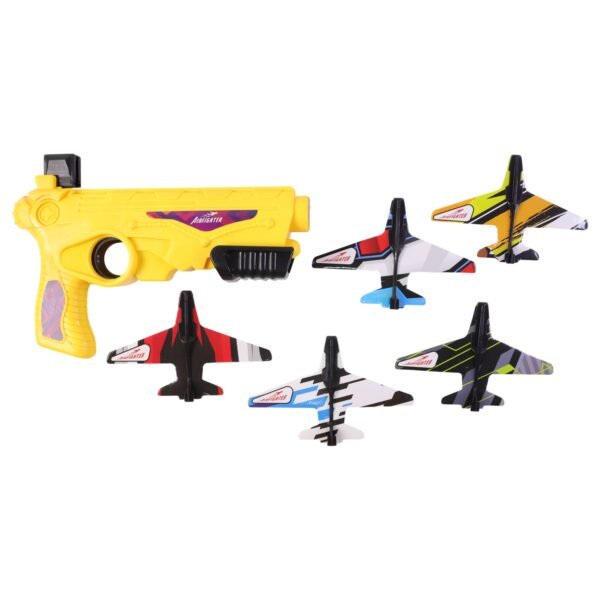 Air Battle Plane Launcher Toy – Safe Foam Glider Set for Kids
