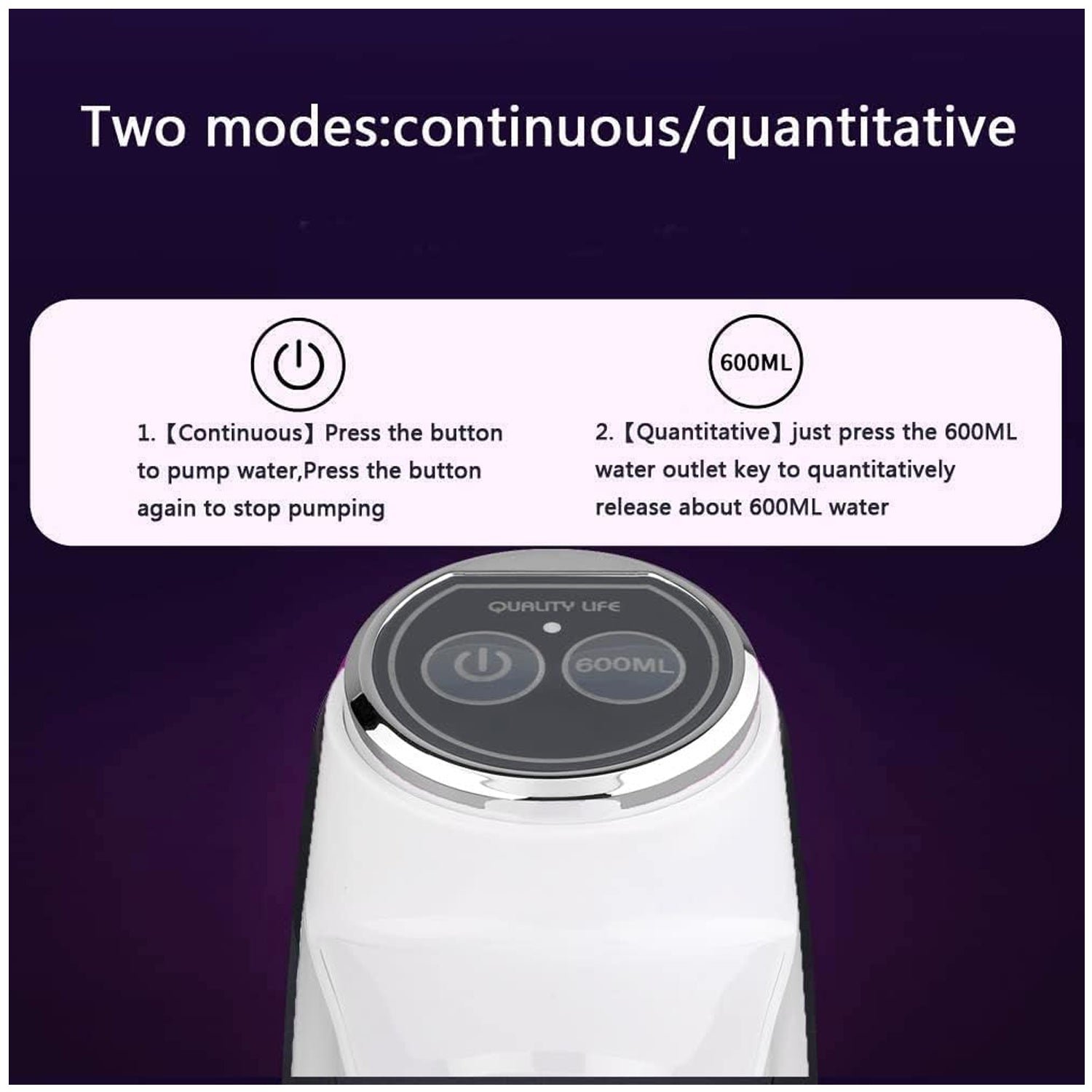 Portable Water Dispenser – Quiet USB Electric Pump for Home | FERVENT