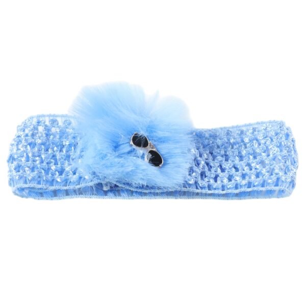 Baby Girls Hair Band – Soft Elastic with Pom Pom for Comfort