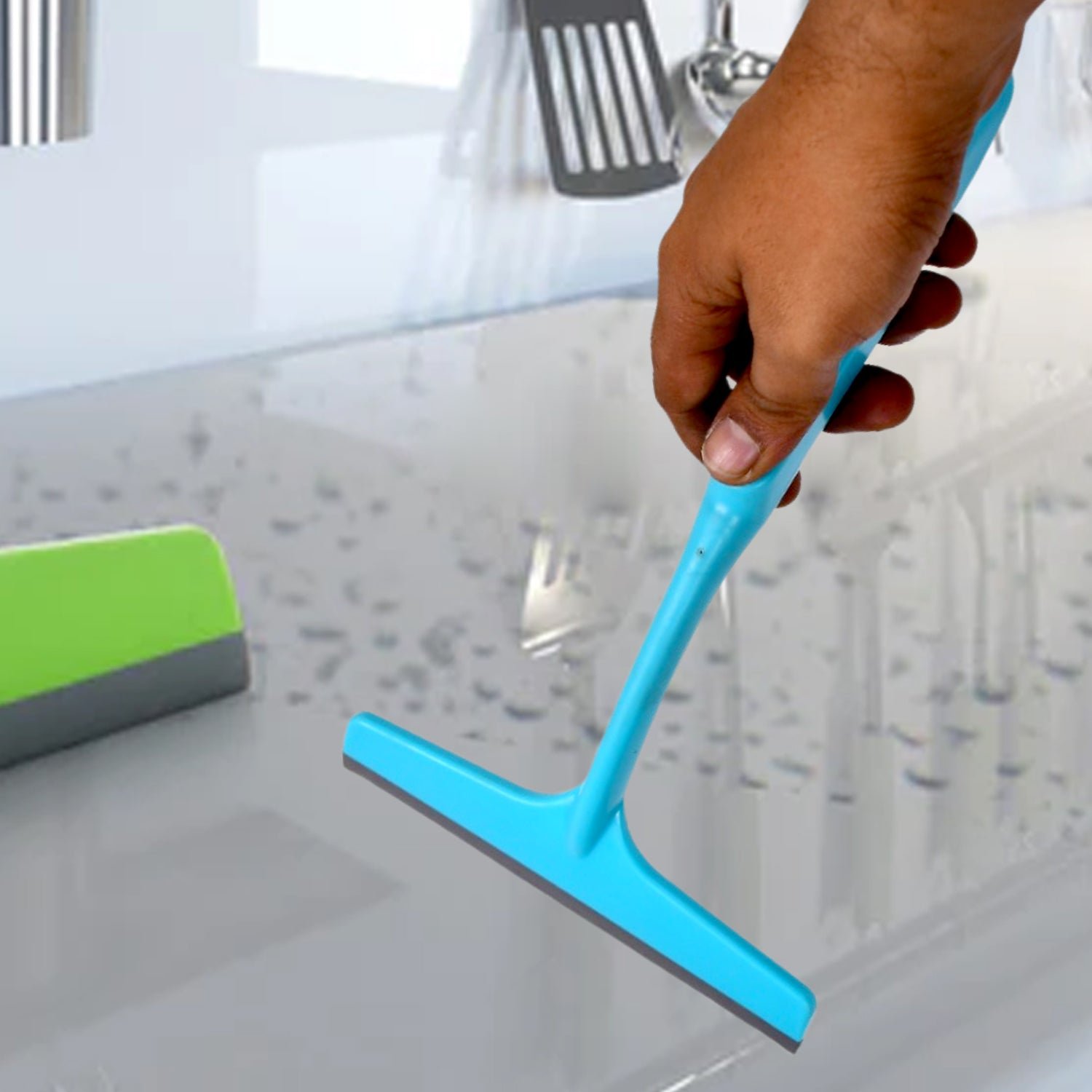 Kitchen Wiper – Long Handle Multi-Surface Glass & Platform | Pro Clean