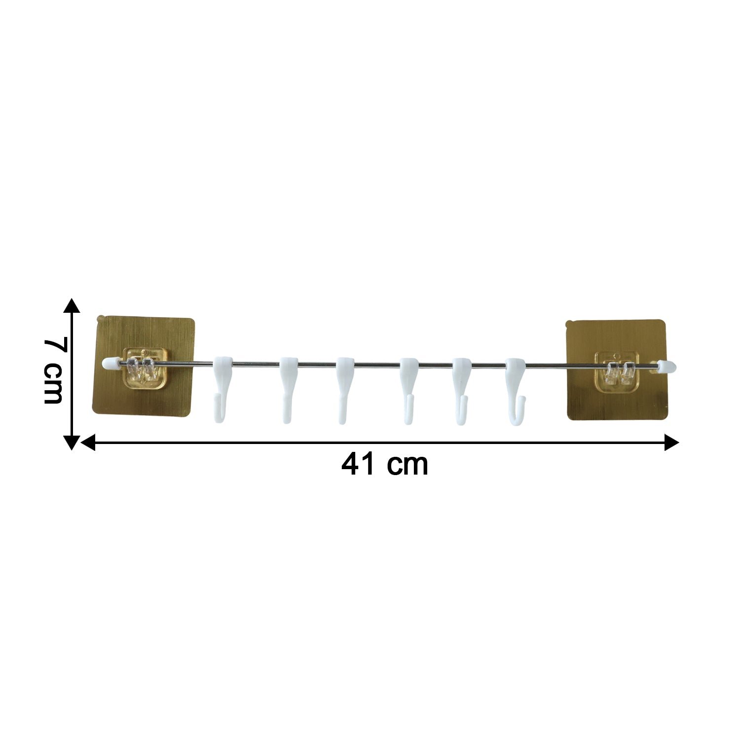 Kitchen Utility Hook Rack – Wall Mounted Adhesive Organizer