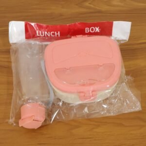 Plastic Lunch Box Set – Secure Lock Lid & Dual Compartments