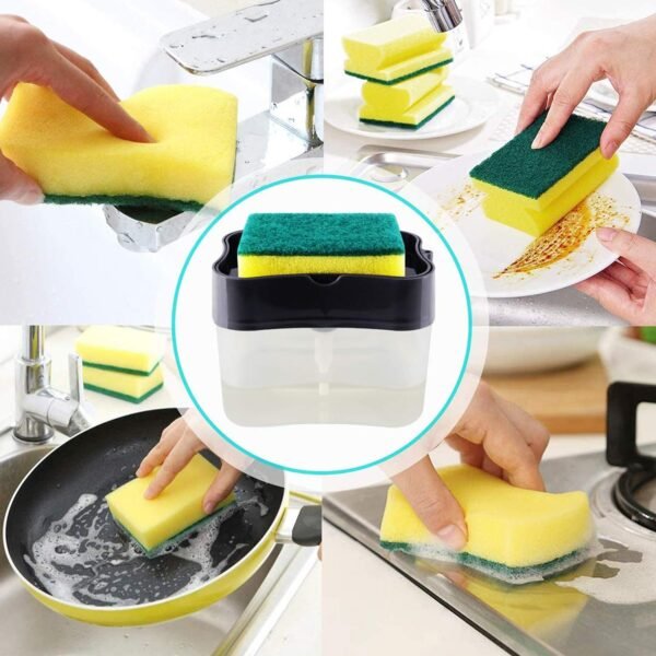 2-in-1 Soap Dispenser – Built-in Scrub Holder & Organiser | Konvex