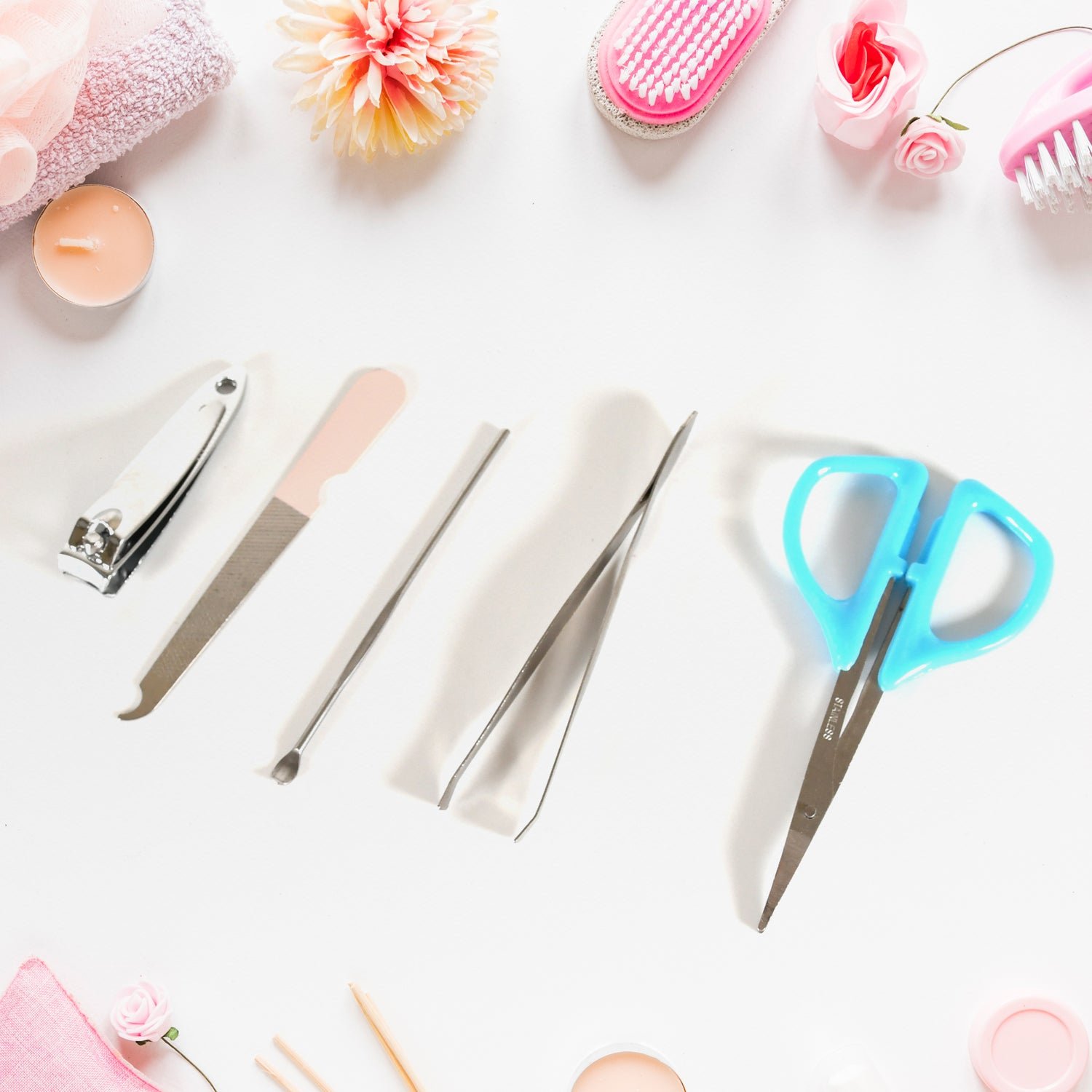 Stainless Steel Manicure Set – 5-in-1 Grooming Kit | PureBeard