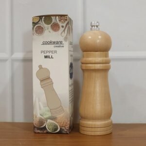 Wooden Manual Pepper Grinder – Adjustable Coarseness for Fresh Spice
