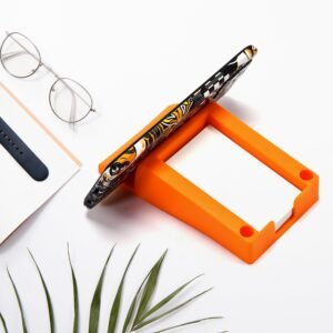 Plastic Business Card & Mobile Holder – Space-Saving Desk Organizer