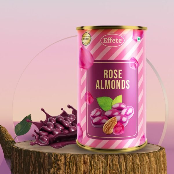Golden Rose Gift Set – Luxury Rose Almonds Combo