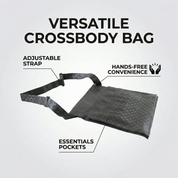 Quilted Crossbody Sling Bag – Stylish Adjustable Strap for Men & Women