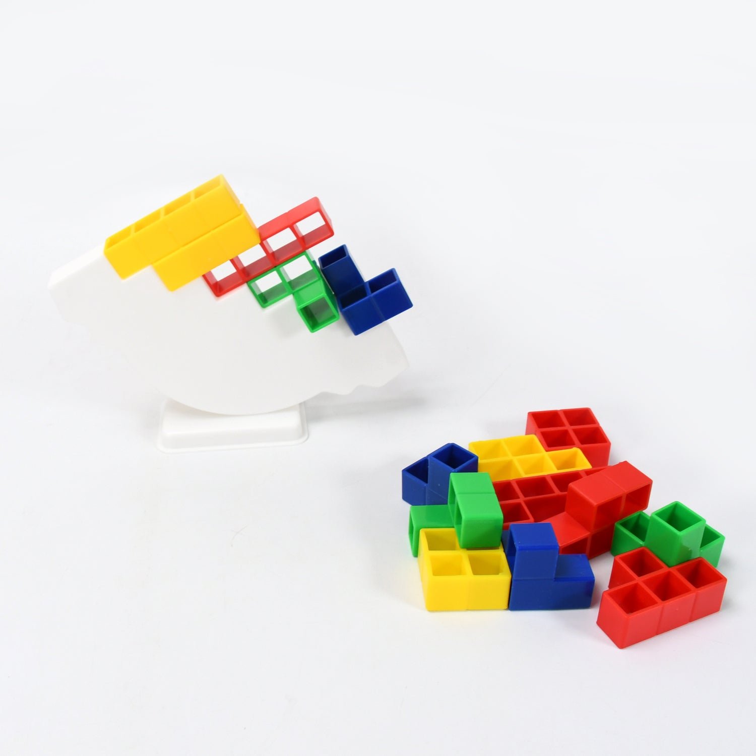 Tower Balance Game – 16 Pcs Skill Builder | Boardoria