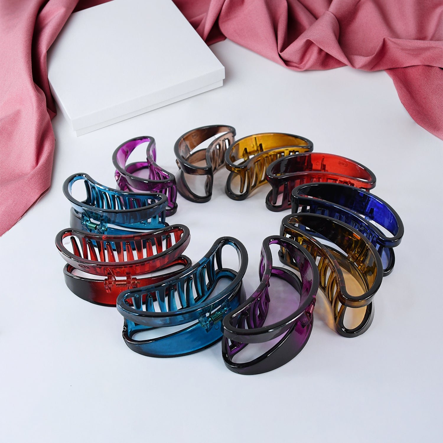 Plastic Hair Clamp Grip – Durable Matte Finish Barrette
