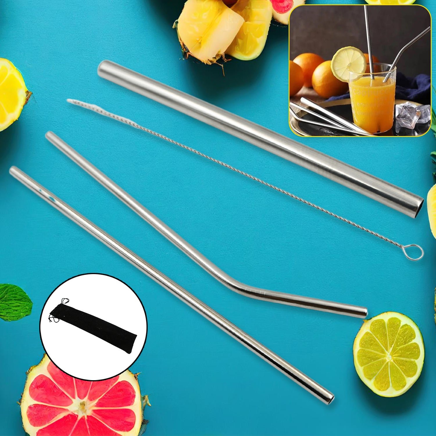 06_70b3656f-4efb-437f-baf7-e3d9d747f149 Stainless Steel Straws – Reusable Set with Travel Case | Happy Bathers