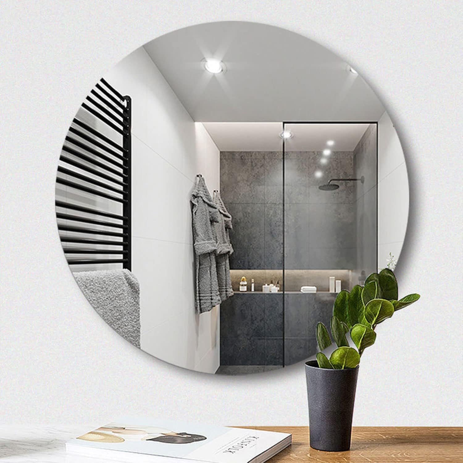 3D Mirror Wall Sticker – 30x30 cm Reflective Plastic | Styleva