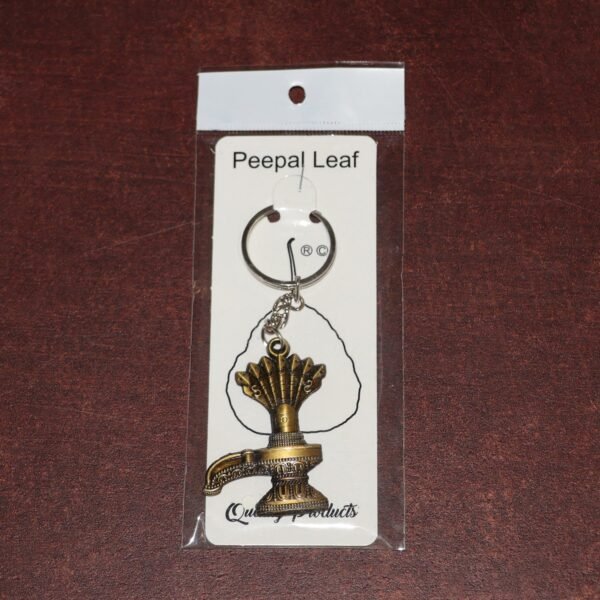 Lord Shiva Shivaling Metal Keychain – Durable Spiritual Accessory
