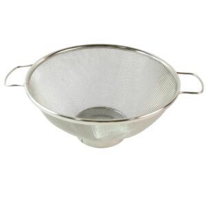 Stainless Steel Mesh Colander – Durable Kitchen Strainer with Handles