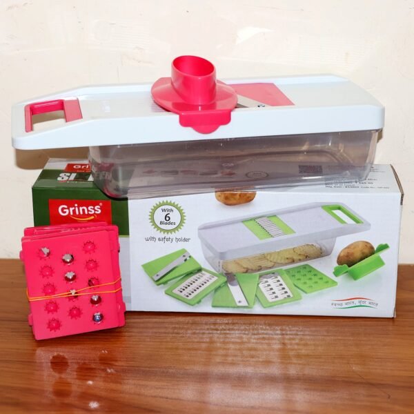 Vegetable Slicer – 6-in-1 Chopper, Grater & Slicer Set for Kitchen